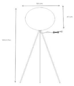 Lucide 71767/50/31 - Stojací lampa GOOSY SOFT 1xE27/60W/230V