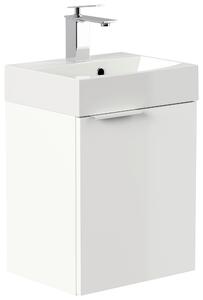 KOUPELNA PRO HOSTY, vysoce lesklá bílá, 40 cm MID.YOU - Koupelnové série, Online Only