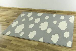 Balta Dětský kusový koberec KIDS 533911/89944 Mráčky šedý Rozměr: 160x225 cm