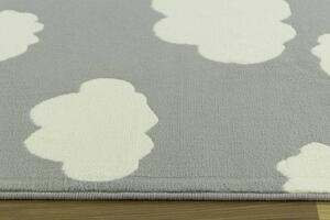 Balta Dětský kusový koberec KIDS 533911/89944 Mráčky šedý Rozměr: 160x225 cm