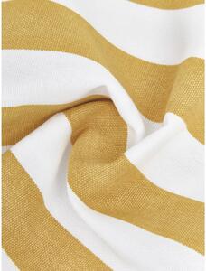 Bílo-žlutý bavlněný dekorativní povlak na polštář Westwing Collection Timon, 30 x 50 cm