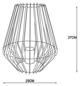 Lucide 78598/01/30 - Stolní lampa REDA 1xE27/40W/230V