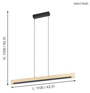 Eglo 99293 - LED Stmívatelný lustr na lanku CAMACHO LED/25,5W/230V