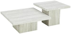 SADA STOLKŮ, světle šedá Ambia Home - Odkládací stolky, Online Only