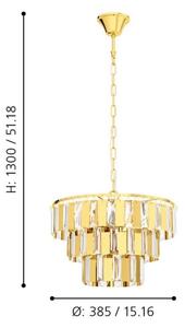Eglo 99098 - Lustr na řetězu ERSEKA 5xE14/40W/230V