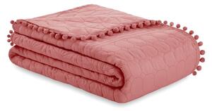 Růžový přehoz na postel AmeliaHome Meadore, 170 x 210 cm