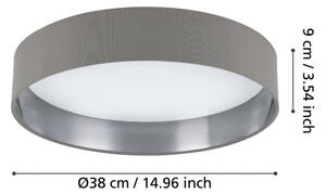 Eglo 99543 - LED Stropní svítidlo MASERLO LED/24W/230V