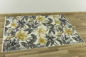 Balta Kusový koberec LUNA 503980/89935 šedý / žlutý Rozměr: 60x110 cm