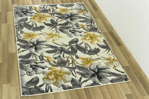Kusový koberec LUNA 503980/89935 šedý / žlutý Rozměr: 140x200 cm