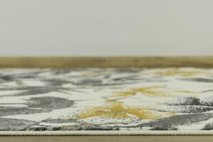 Balta Kusový koberec LUNA 503980/89935 šedý / žlutý Rozměr: 60x110 cm