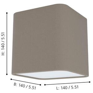 Eglo 99302 - Stropní svítidlo POSADERRA 1xE27/28W/230V