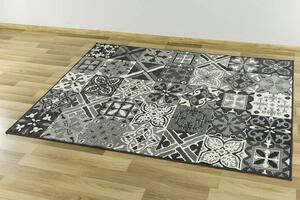 Kusový koberec LUNA 503754/89922 šedý patchwork Rozměr: 200x250 cm