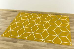 Kusový koberec LUNA 503746/89955 hořčicový Rozměr: 60x110 cm