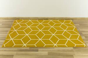Kusový koberec LUNA 503746/89955 hořčicový Rozměr: 140x200 cm