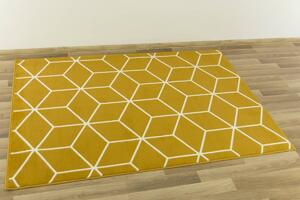 Kusový koberec LUNA 503746/89955 hořčicový Rozměr: 60x110 cm