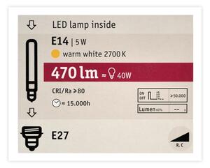 LED Stmívatelná žárovka MOSAIC G125 E27/5W/230V 2700K - Paulmann 28747