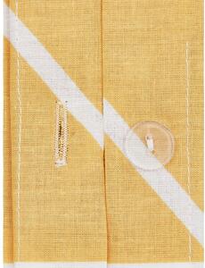Žluté bavlněné povlečení na jednolůžko by46 Mirja, 155 x 220 cm