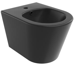 Erga Vento, závěsný bidet 485x360x320 mm, černá matná, ERG-V03-VENTO-BD-BK