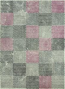 Balta Kusový koberec LUNA 503568/56935 fialový Patchwork Rozměr: 120x170 cm