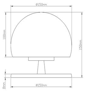 Fabas 3570-30-138 - LED Stmívatelná stolní lampa MORGANA 1XG9/3W/230V