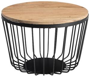 KONFERENČNÍ STOLEK, přírodní barvy, dřevo, kov, 50/50/35 cm Carryhome - Konferenční stolky, Online Only