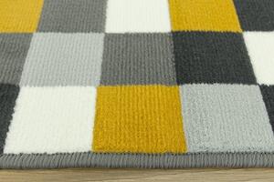 Kusový koberec LUNA 503629/89915 hořčicový šedý Rozměr: 200x290 cm