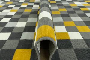 Kusový koberec LUNA 503629/89915 hořčicový šedý Rozměr: 60x110 cm