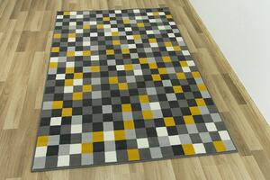 Kusový koberec LUNA 503629/89915 hořčicový šedý Rozměr: 200x290 cm