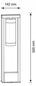 Venkovní lampa SPECTRA 1xE27/10W/230V IP44 50 cm