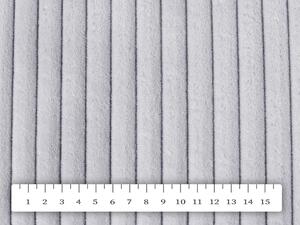 Biante Dekorační povlak na polštář Minky manšestr MKM-001 Světle šedý 40 x 60 cm