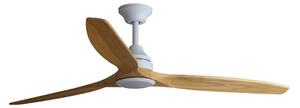 FARO 33727DC ALO L stropní ventilátor LED, bílá/dřevo DC CCT - FARO