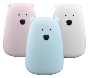 LED RGB Dětská dotyková lampička BEAR LED/0,8W/5V bílá + USB