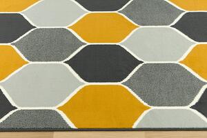 Balta Kusový koberec LUNA 503833/89925 šedý/hořčicový Rozměr: 200x290 cm