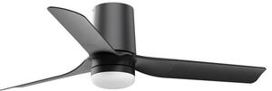 FARO Stropní ventilátor se stmívatelným světlem MINI PUNT TUB S LED, 6 rychlostí, 10W Barva: Černá