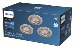 Philips - SADA 3x LED Stmívatelné podhledové svítidlo DIVE LED/5W/230V 2700K