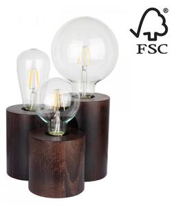 Spot-Light 2266376 - Stolní lampa VINCENT 3xE27/15W/230V buk