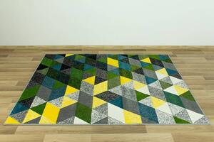 Makro Abra Kusový koberec Rainbow 11151/190 trojúhelníky Rozměr: 240x340 cm