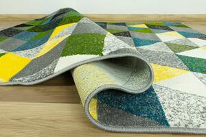 Makro Abra Kusový koberec Rainbow 11151/190 trojúhelníky Rozměr: 133x190 cm