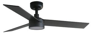 FARO 34296-1TW RUDDER S LED stropní ventilátor, černá/ořech - FARO