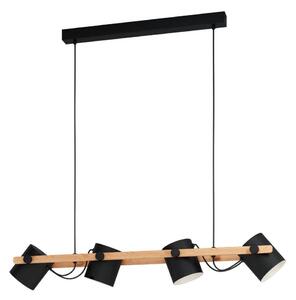 Eglo 43424 - Lustr na lanku HORNWOOD 4xE27/28W/230V