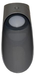 LED Solární nástěnné svítidlo se senzorem PALESA LED/1W/3,7V IP65 1800 mAh šedá