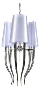 Azzardo AZ0028 - Lustr na řetězu DIABLO 6xE14/11W/230V bílá