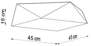 Sollux SL.0692 - Stropní svítidlo HEXA 3xE27/60W/230V bílá