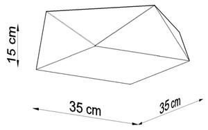 Sollux SL.0689 - Stropní svítidlo HEXA 2xE27/60W/230V bílá