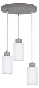 Spot-Light 9160336R - Lustr na lanku KARLA 3xE27/60W/230V beton
