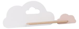 LED Dětské nástěnné svítidlo s poličkou CLOUD LED/5W/230V bílá/růžová