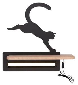 LED Dětské nástěnné svítidlo s poličkou JUMPING CAT LED/5W/230V