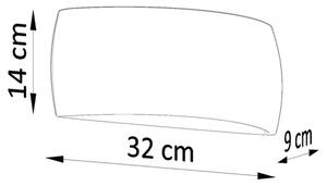 Sollux SL.0876 - Nástěnné svítidlo PONTIUS 1xG9/60W/230V černá