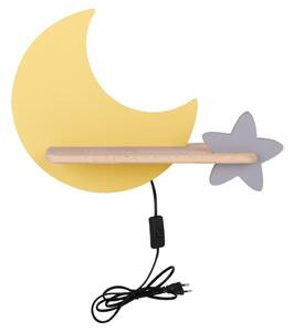 LED Dětské nástěnné svítidlo s poličkou MOON LED/5W/230V