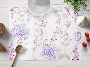 Biante Dekorační prostírání na stůl Leona LN-090 Fialové a růžové květy 30x40 cm